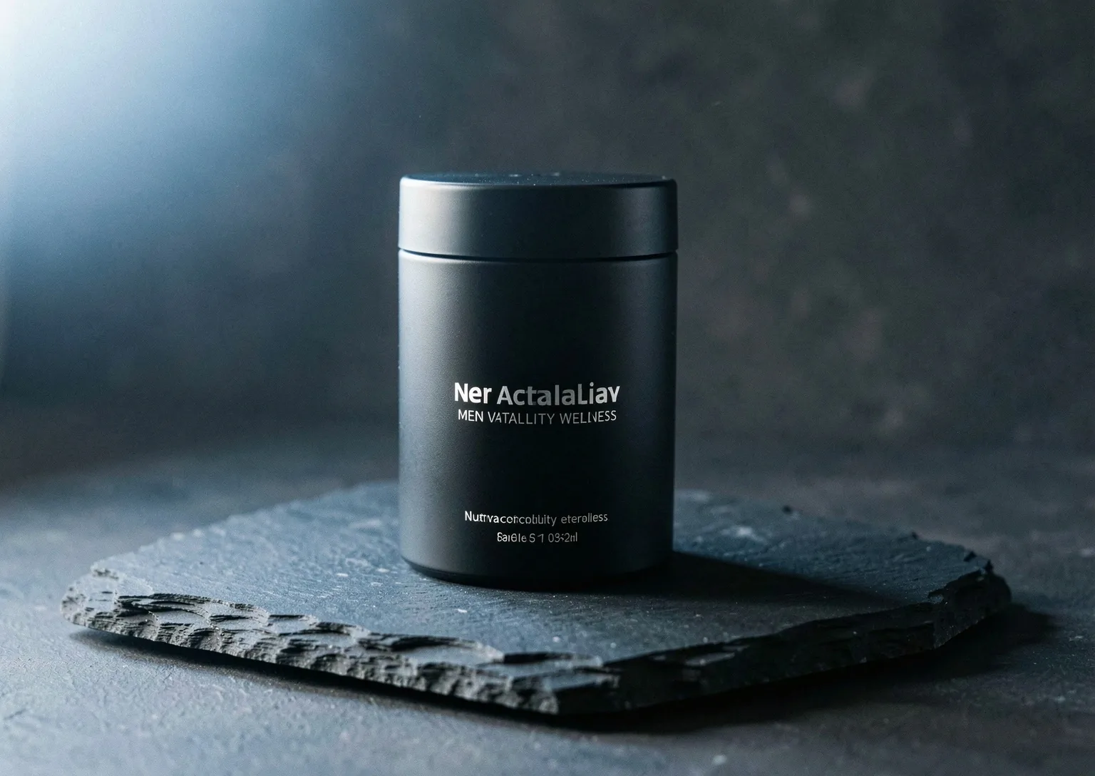 Premium Men's Vitality Supplement Bottle